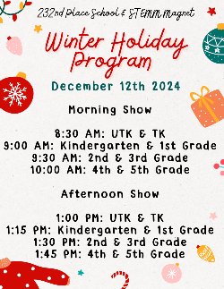 Winter Holiday Program